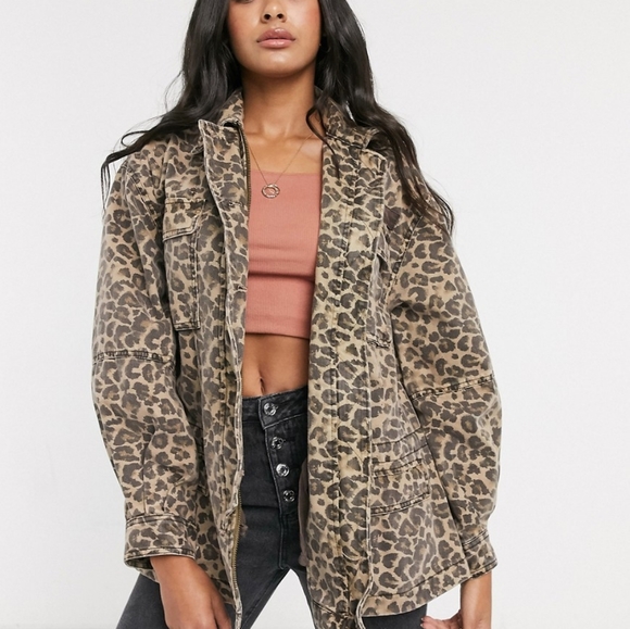 Free People Jackets & Blazers - Free People Seize The Day leopard jacket S